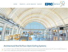 Tablet Screenshot of epicmetals.com